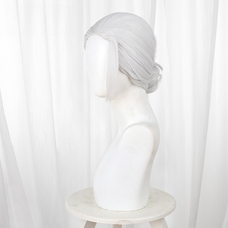 40cm Taro Sakamoto Cosplay Wig - Men Accessories In Silver reseña y precio