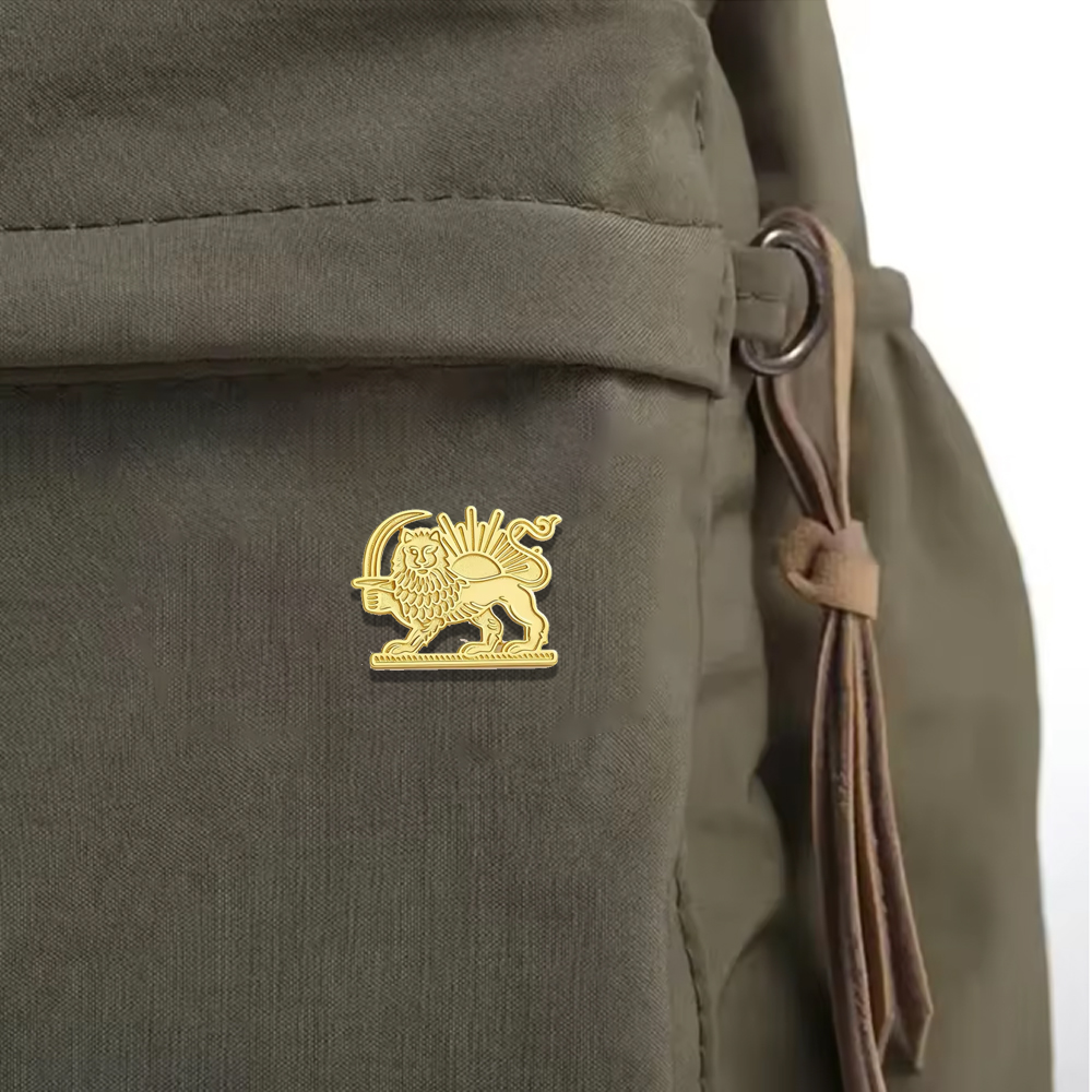 HIPEE Iran Lion Sun Pin Brooch - Men Accessories Kit reseña y precio