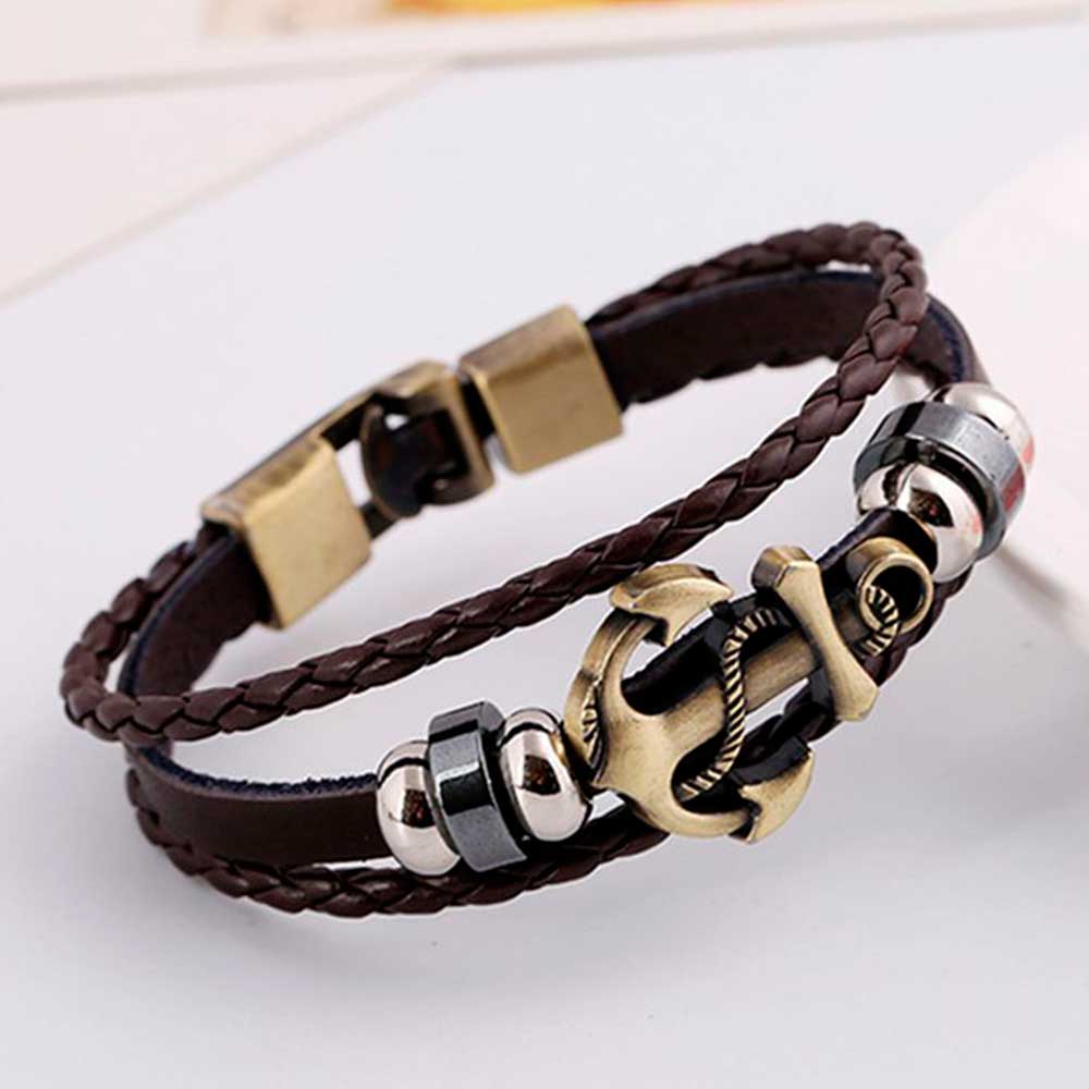 Multi Layered Vintage Leather  - Men Accessories Pk reseña y precio