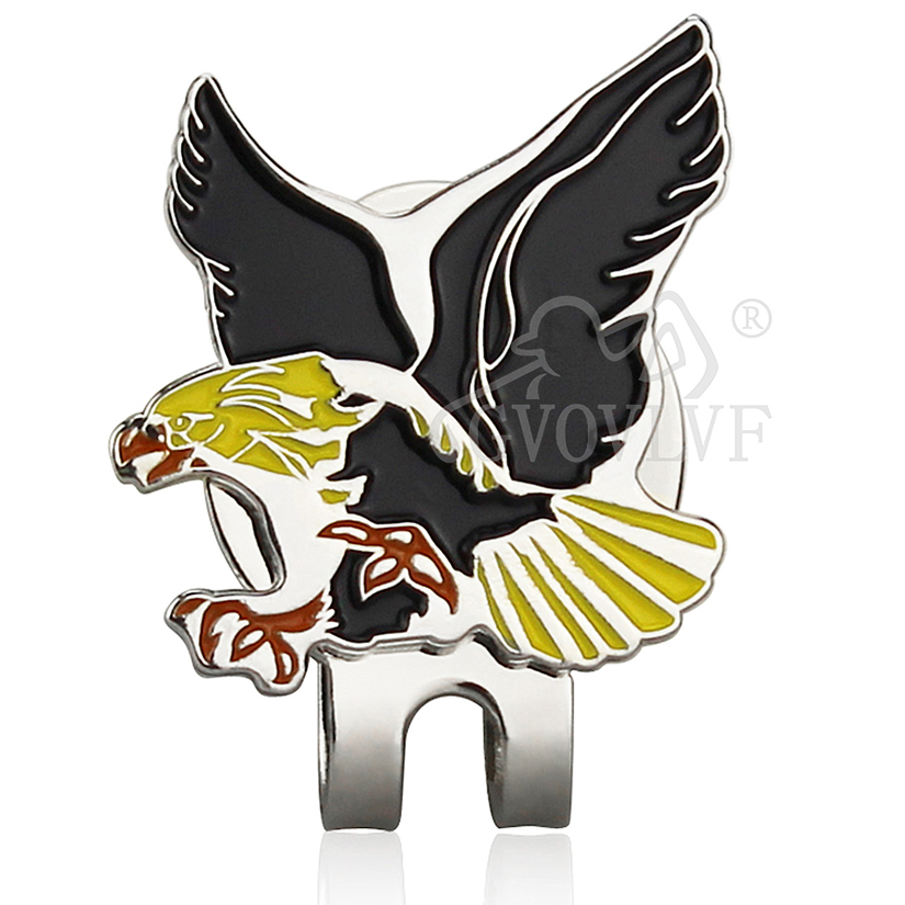 1pc Yellow Eagle Golf Hat Clip - Men'S Yellow Accessories reseña y precio