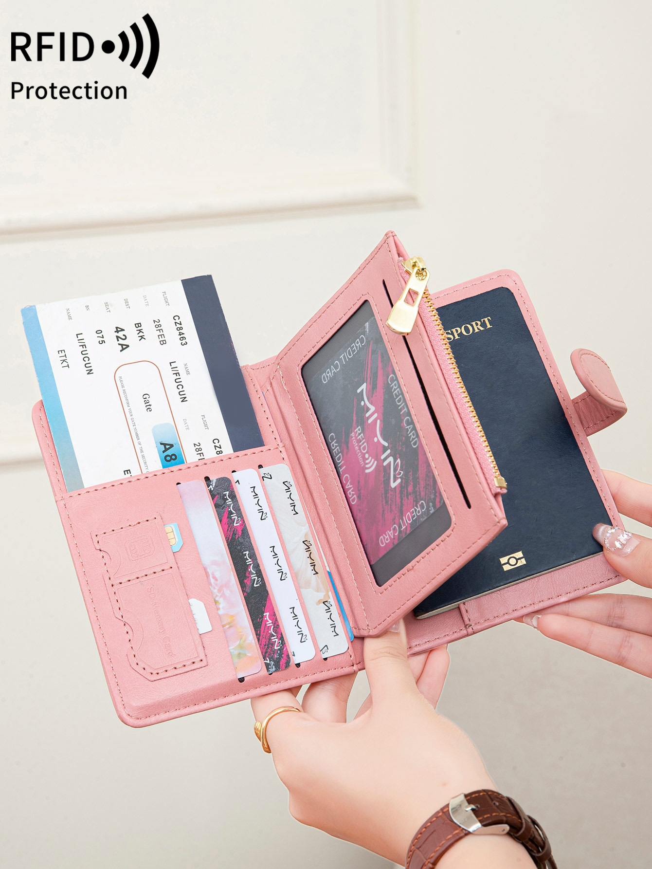 Multi functional RFID anti-the - Passport Wallet Rfid reseña y precio