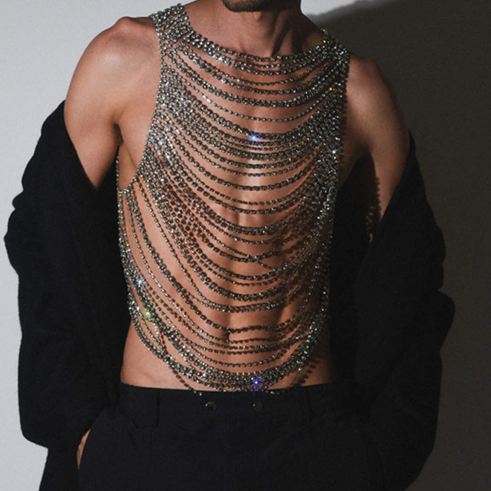 Fashion Luxurious Bling Men Wo - Men'S Accessories Chain reseña y precio