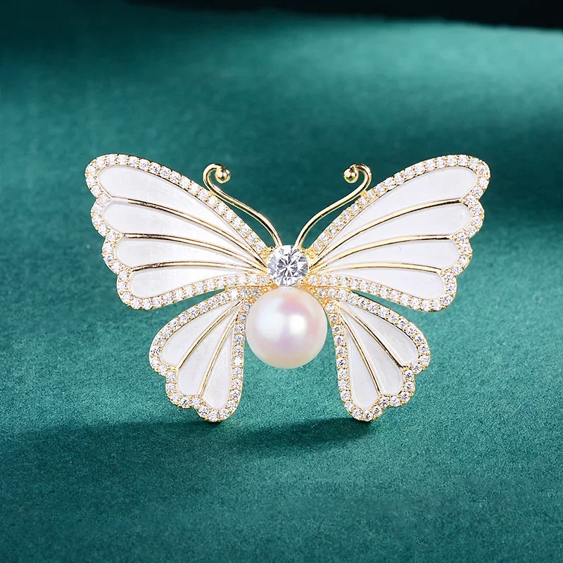 1Pc Chic Pearl Butterfly Brooc - Men'S Accessories Trends 2025 reseña y precio