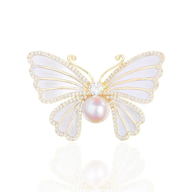 1Pc Chic Pearl Butterfly Brooc - Men'S Accessories Trends 2025 reseña y precio
